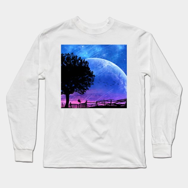 New World Long Sleeve T-Shirt by Cevenova